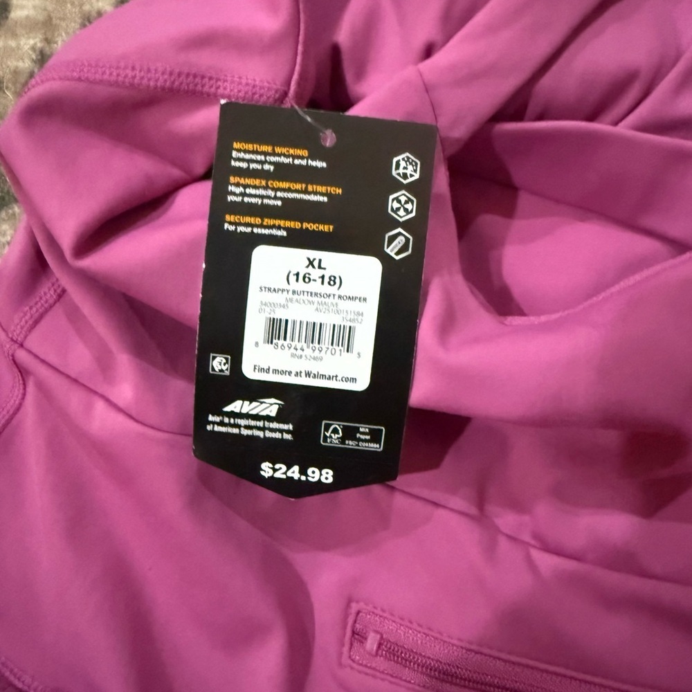 Avia Pink work out Jumpsuit size xl - Picture 7 of 10